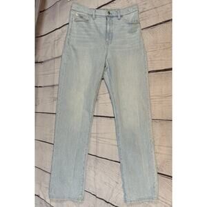 Light Wash ’90s Straight Jeans Madewell 30T High Rise in Good Condition